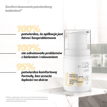 Ochronny krem do twarzy UVA UVB SPF 50 PIGMENT FREE