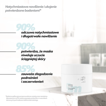 Kojąca maska do twarzy